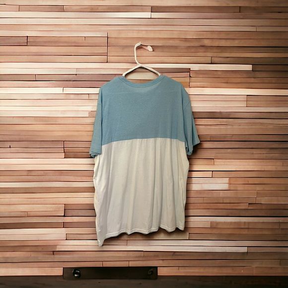 SONOMA Blue White Color Block TSHIRT SHIRT -  MEN'S SIZE XXL - Picture 3 of 9